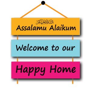 Assalamu Alaikum – Welcome to Our Happy House Wall Hanging