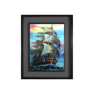 Wooden Photo Frame / Canvas – Sampan / Boat (23×17 inch)