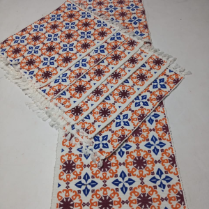 Cotton Print Table Runner Set – 7 Pieces