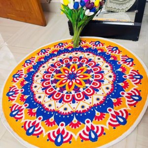 3ft Cotton Print Floor Mat / Rug