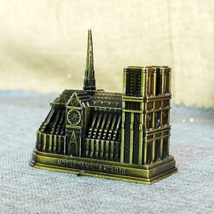 Notre Dame Cathedral Model Paris Landmark | Ancient Building Tourist Souvenir