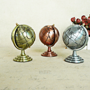 Retro 3D Globe Decoration