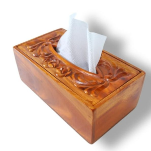 Wooden Tissue Box Cover & Kitchen Roll Paper Holder (6″/11″)