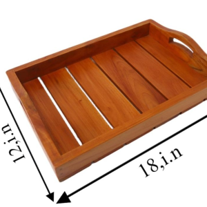 Rectangular Wooden Food Storage Tray