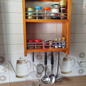 Modern Wooden Kitchen Rack