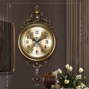 Elegant Hand-Painted Grandfather Wall Clock