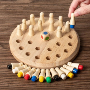 Wooden Memory Match Stick Chess Game Set