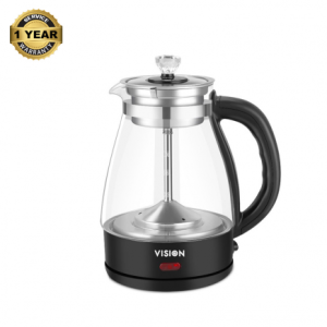 Vision E. Kettle 1.0L VIS-EK-020 (Smart Glass) | Rapid Boiling | Smart Glass Design | Auto Shut-Off | Compact & Stylish | Perfect for Daily Use