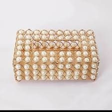 Luxury Simulation Pearl Tissue Box
